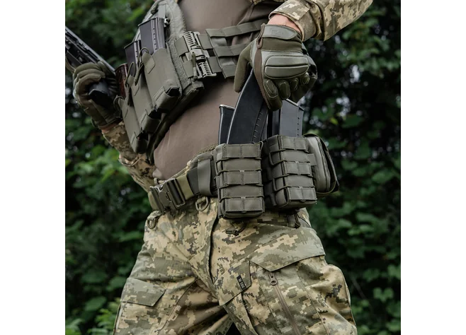 Подсумок M-Tac для АК открыт двойной Laser Cut Ranger Green Фото 3